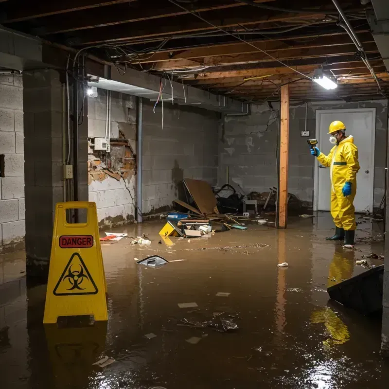 Flooded Basement Electrical Hazard in Dickson County, TN Property